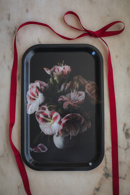 Årets julbricka "Polka amaryllis"