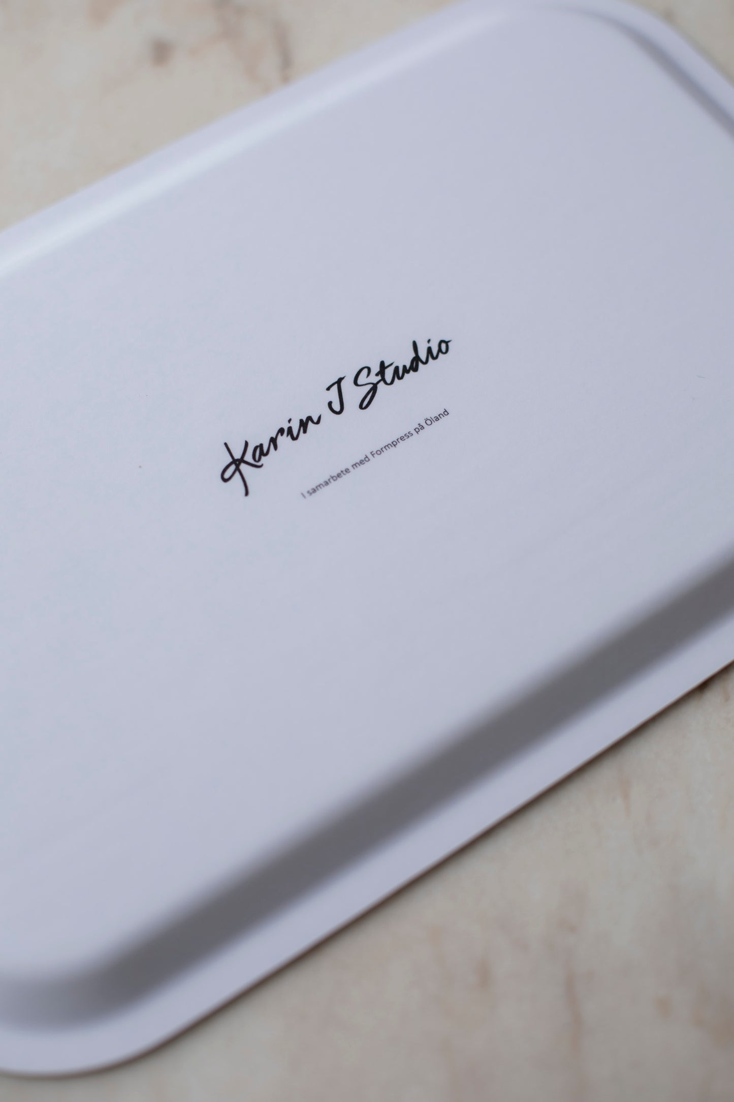 Bricka stor rektangulär "Gömd trädgård"